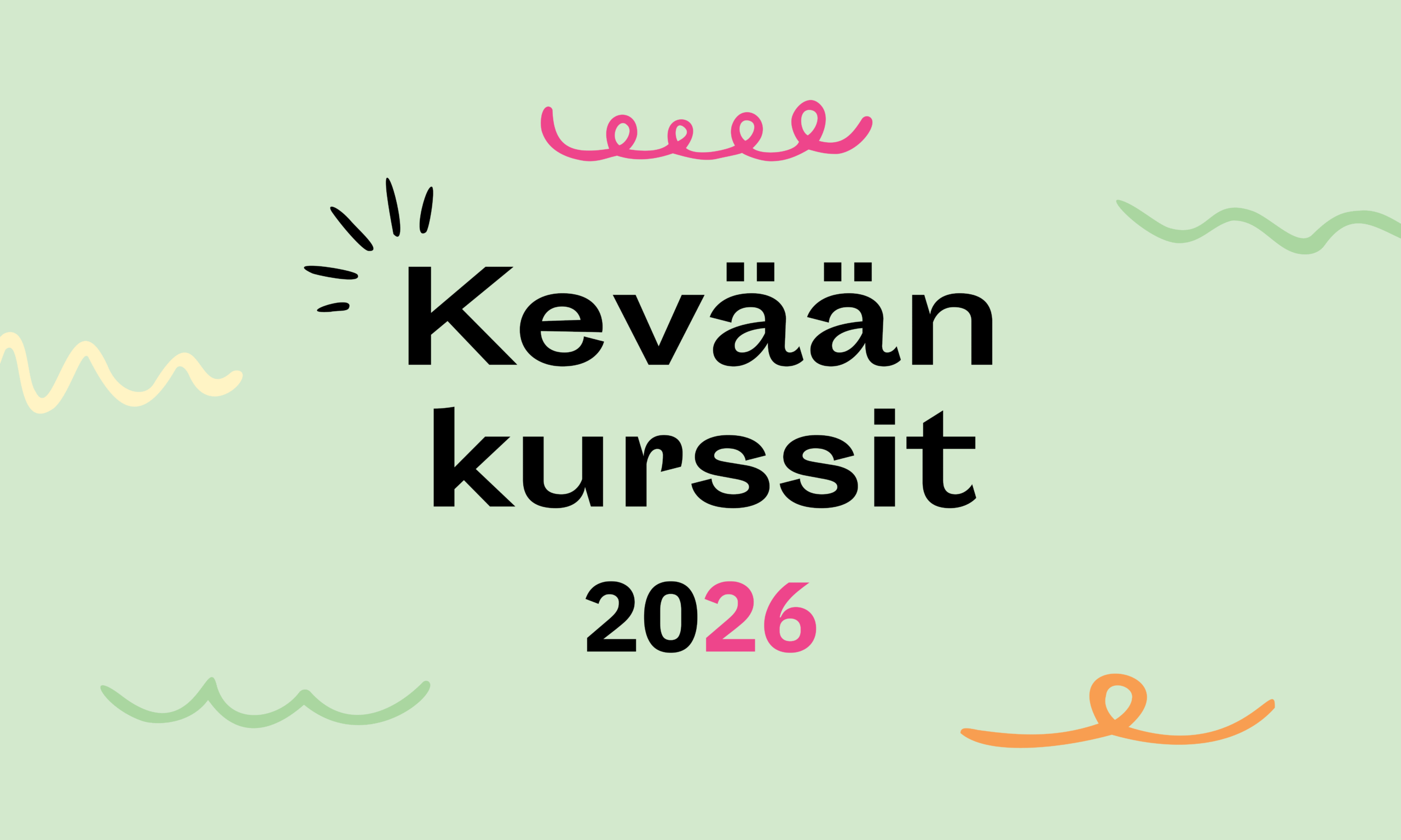 Joensuun seudun kansalaisopisto kevään kurssit